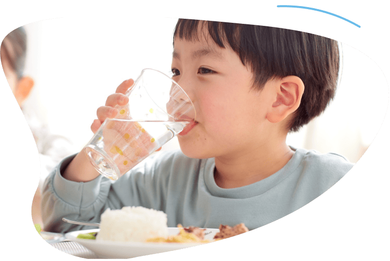 boy drinking milk